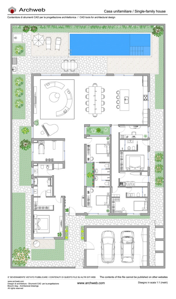 Schema-progetto villa 18 dwg