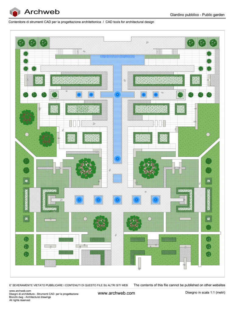 Giardino pubblico dwg 16