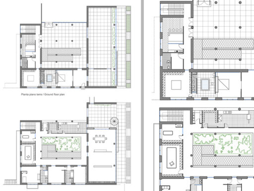 Villa Petacci alla Camilluccia dwg. Progetto di V. Monaco e A. Luccichenti