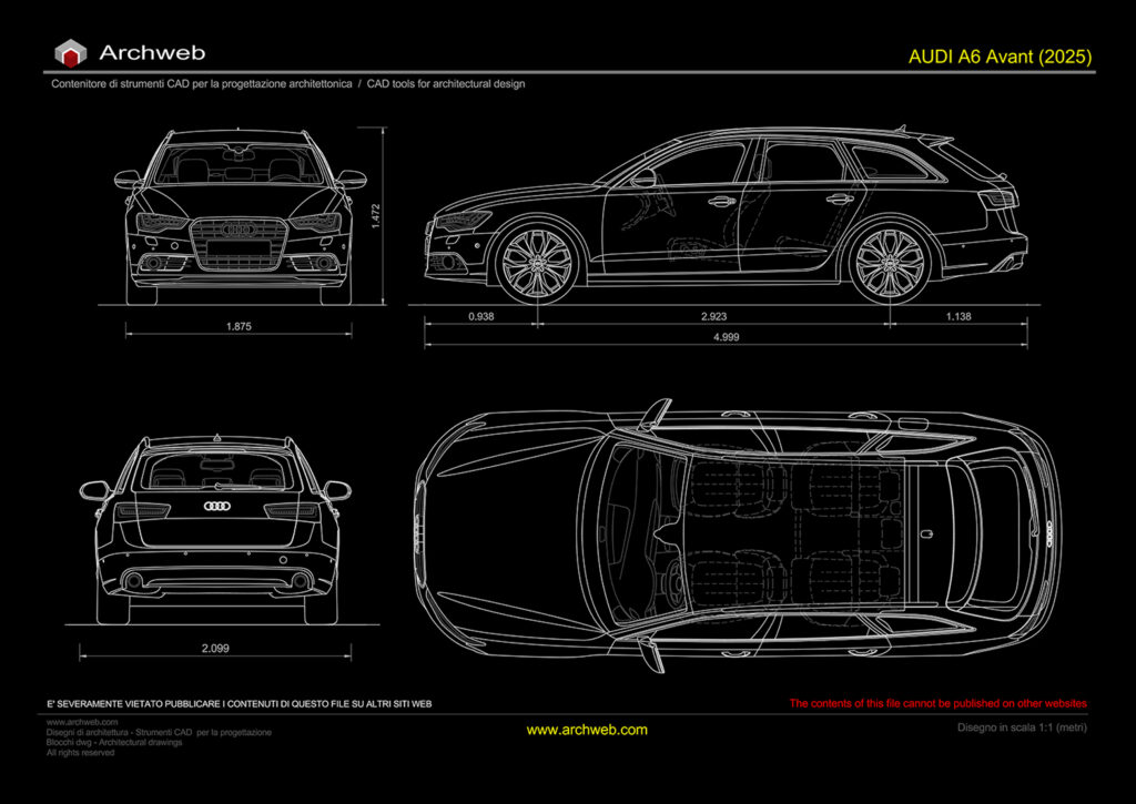 AUDI A6 Avant 2025 dwg Archweb