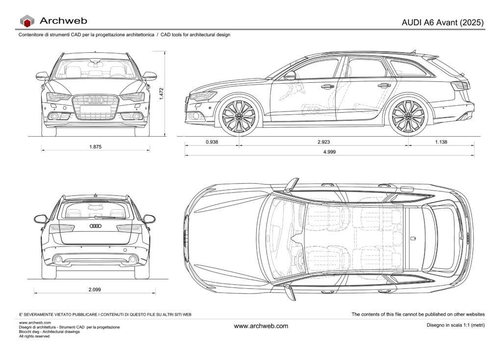 AUDI A6 Avant 2025 dwg Archweb