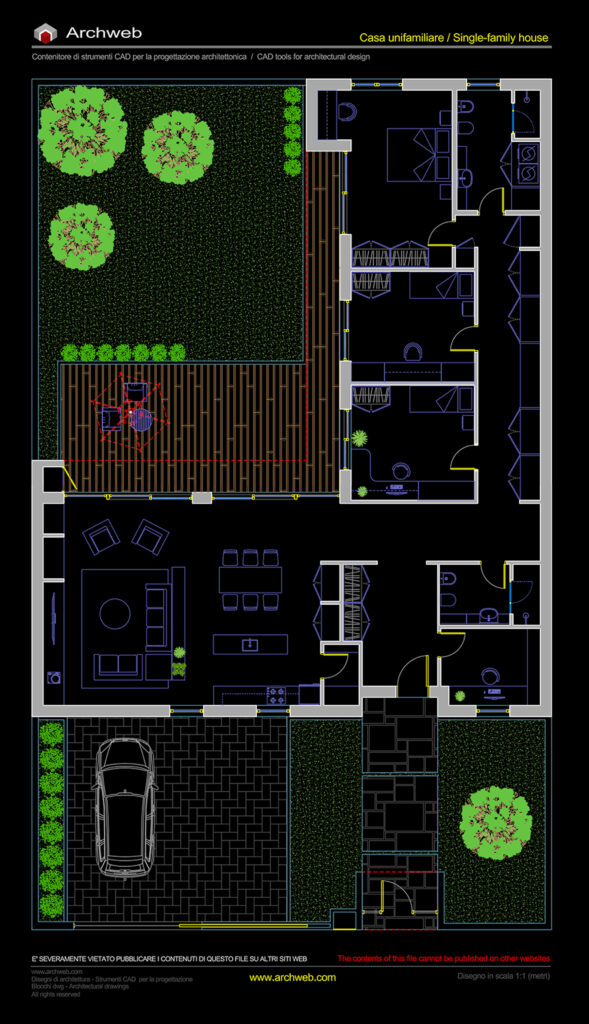 Casa unifamiliare 22 dwg Archweb