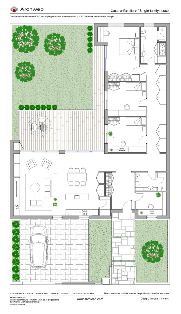 Casa unifamiliare 22 dwg Archweb