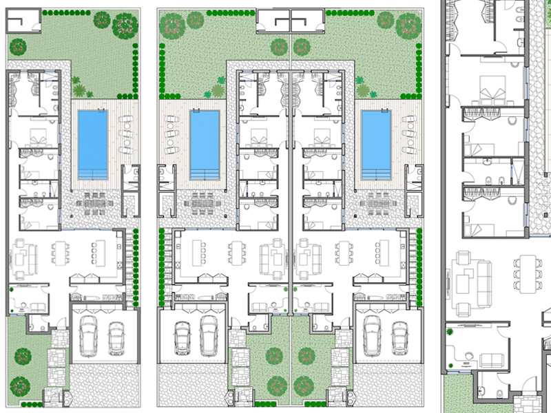 Case a schiera 64 dwg Archweb
