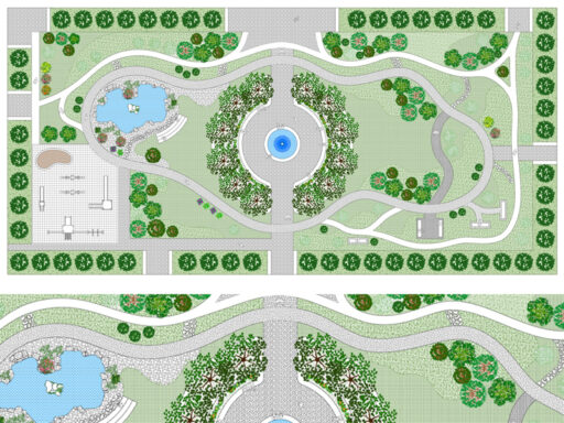Schema progettuale giardino pubblico 18 dwg Archweb