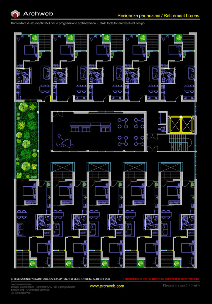 Residenze per anziani 04 dwg Archweb