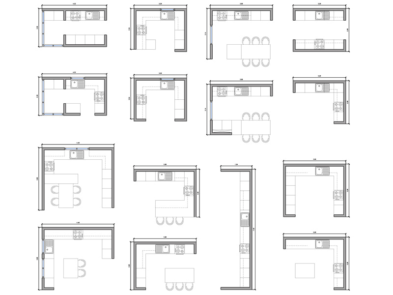 Soluzioni cucine 01 dwg Archweb