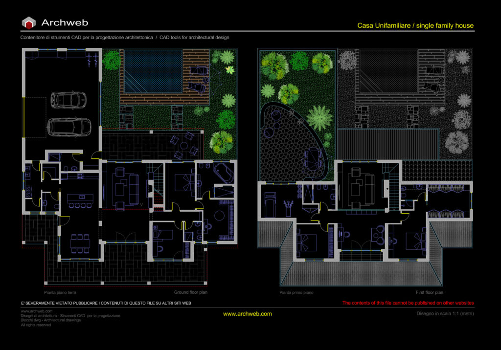 Casa unifamiliare 23 dwg Archweb