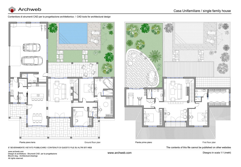 Casa unifamiliare 23 dwg Archweb