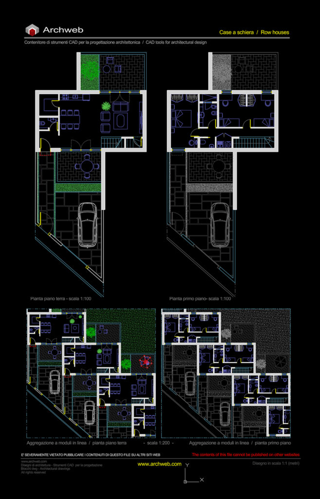 Case a schiera 65 dwg Archweb