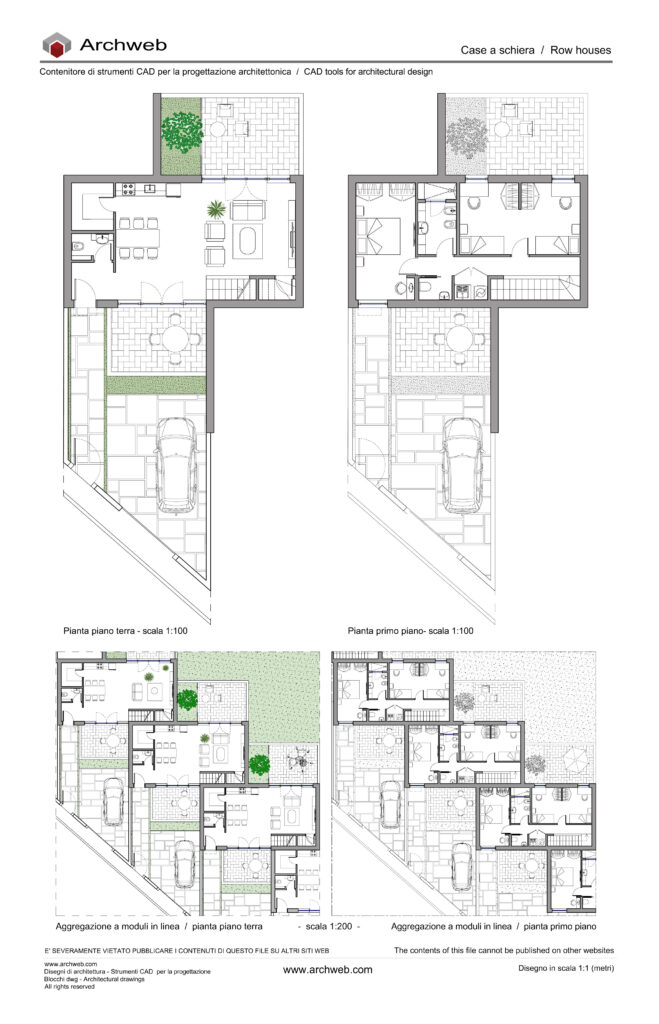 Case a schiera 65 dwg Archweb