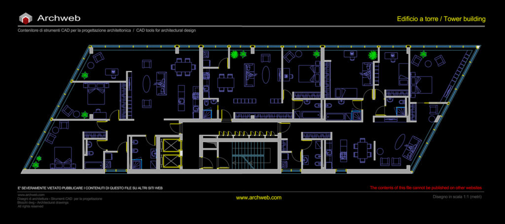 Torre residenziale 27 dwg Archweb